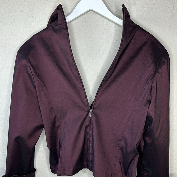 Vintage 80's Tadashi Faux Wrap Top Size 12 - Picture 7 of 12